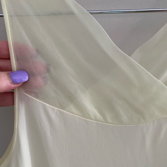 Vintage Shadowline Peignoir Set In Buttercream Yellow Size Small - Picture 3 of 13